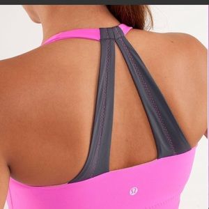 Scoop me up pink and grey tank